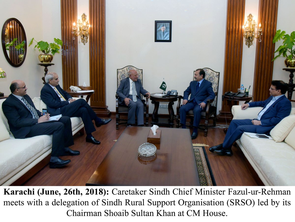 SRSO Chief Calls On Sindh CM